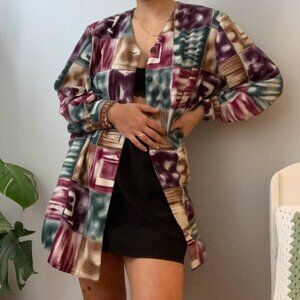 Funky vintage long sleeve button up